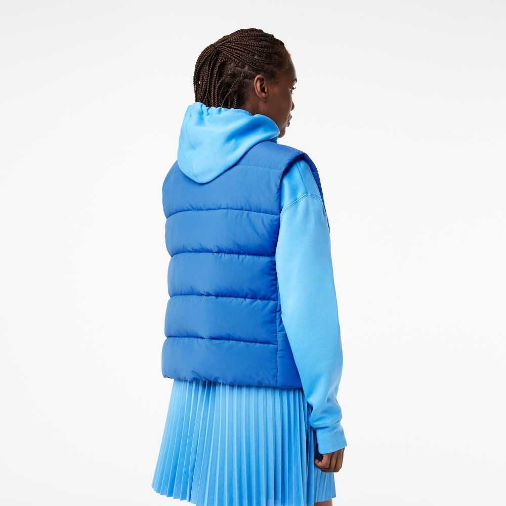 Blue Lacoste Sleeveless Bodywarmer | ZRAJCQ-654