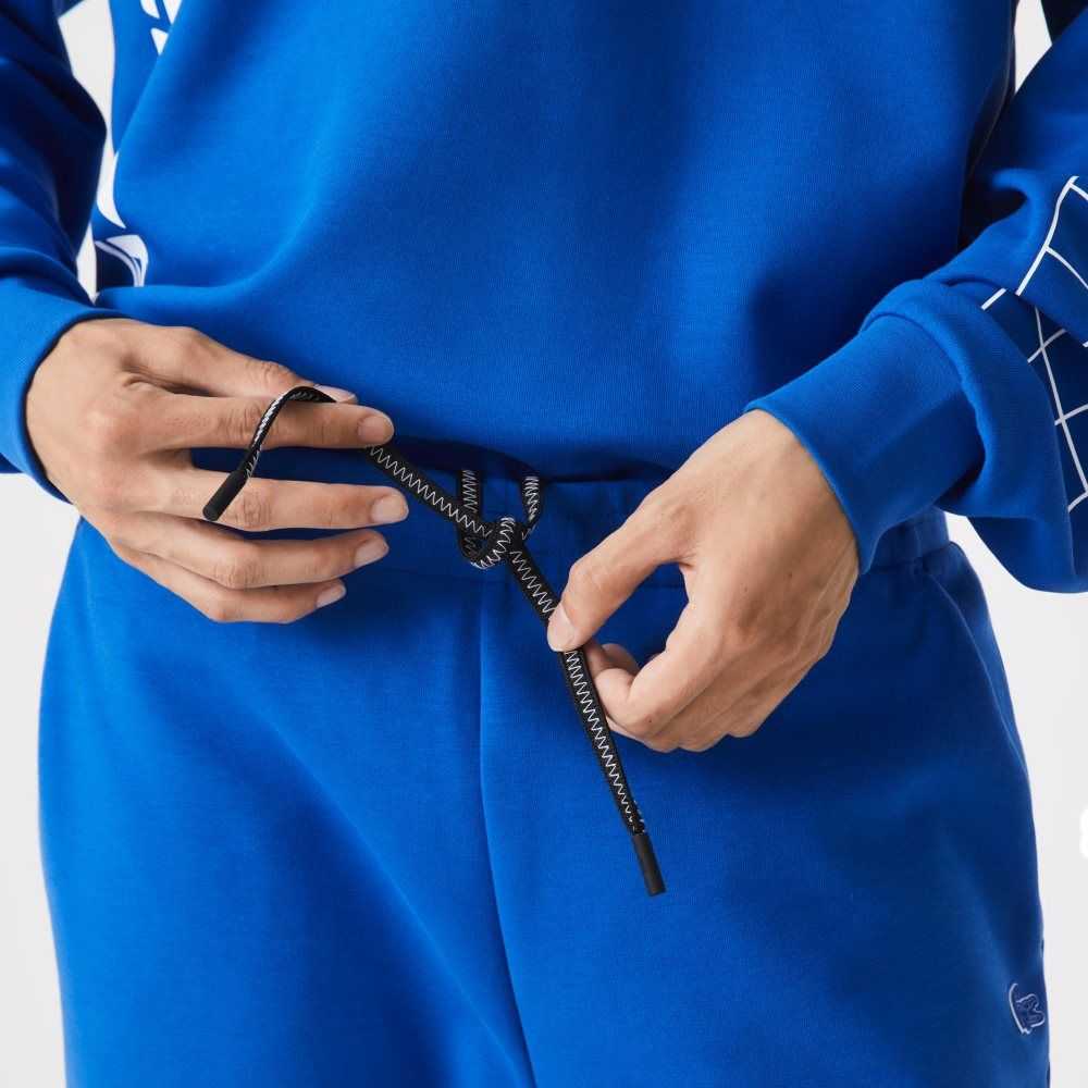 Blue Lacoste Slim Fit Branded Trackpants | EVLAYC-491