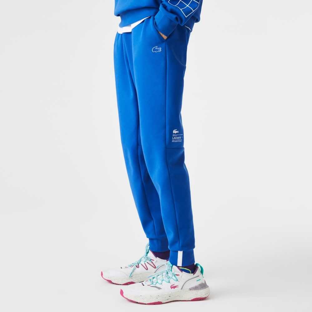 Blue Lacoste Slim Fit Branded Trackpants | EVLAYC-491