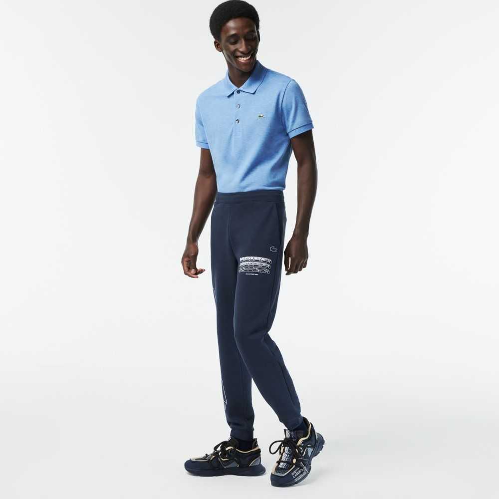 Blue Lacoste Slim Fit Track Pants | YSZAKM-042