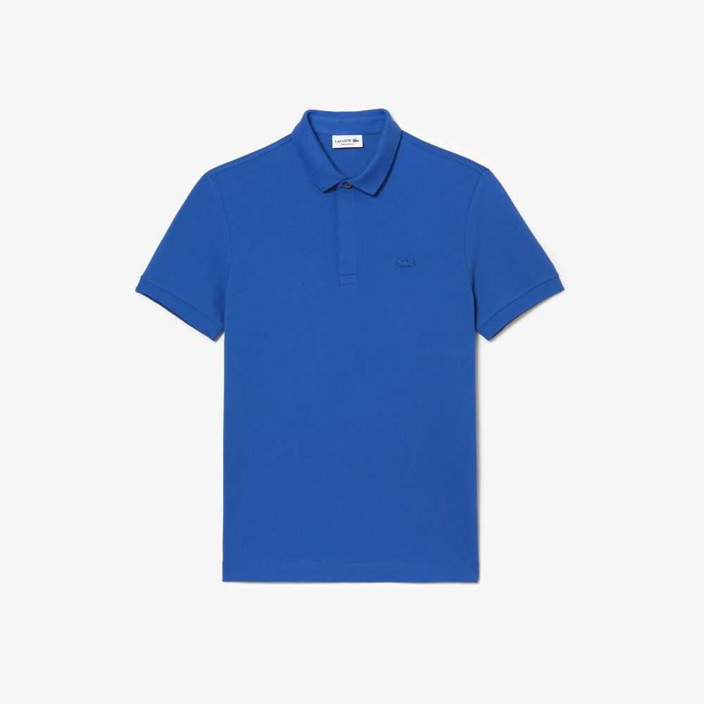 Blue Lacoste Smart Paris Polo Stretch Cotton | UNQWEA-618