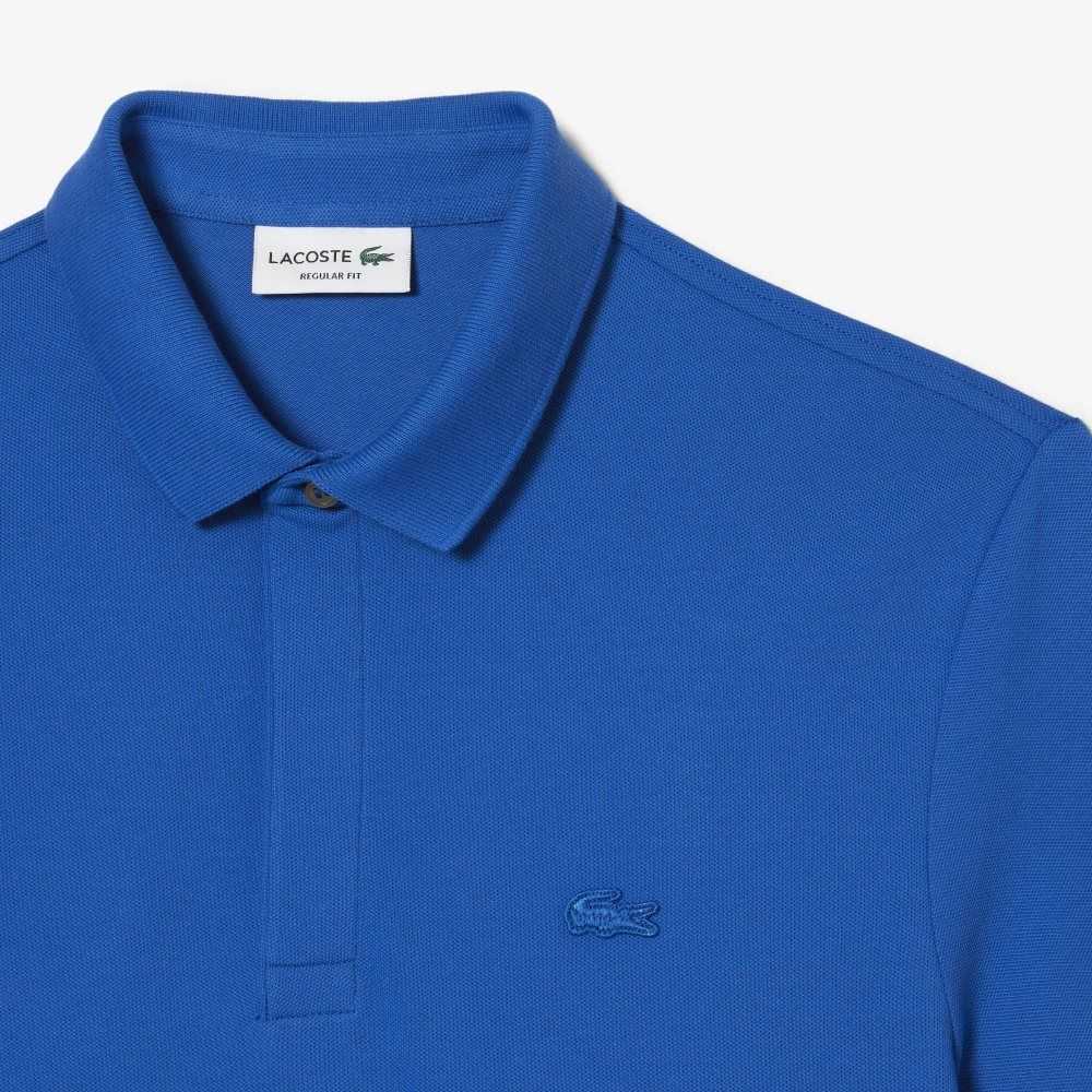 Blue Lacoste Smart Paris Polo Stretch Cotton | UNQWEA-618