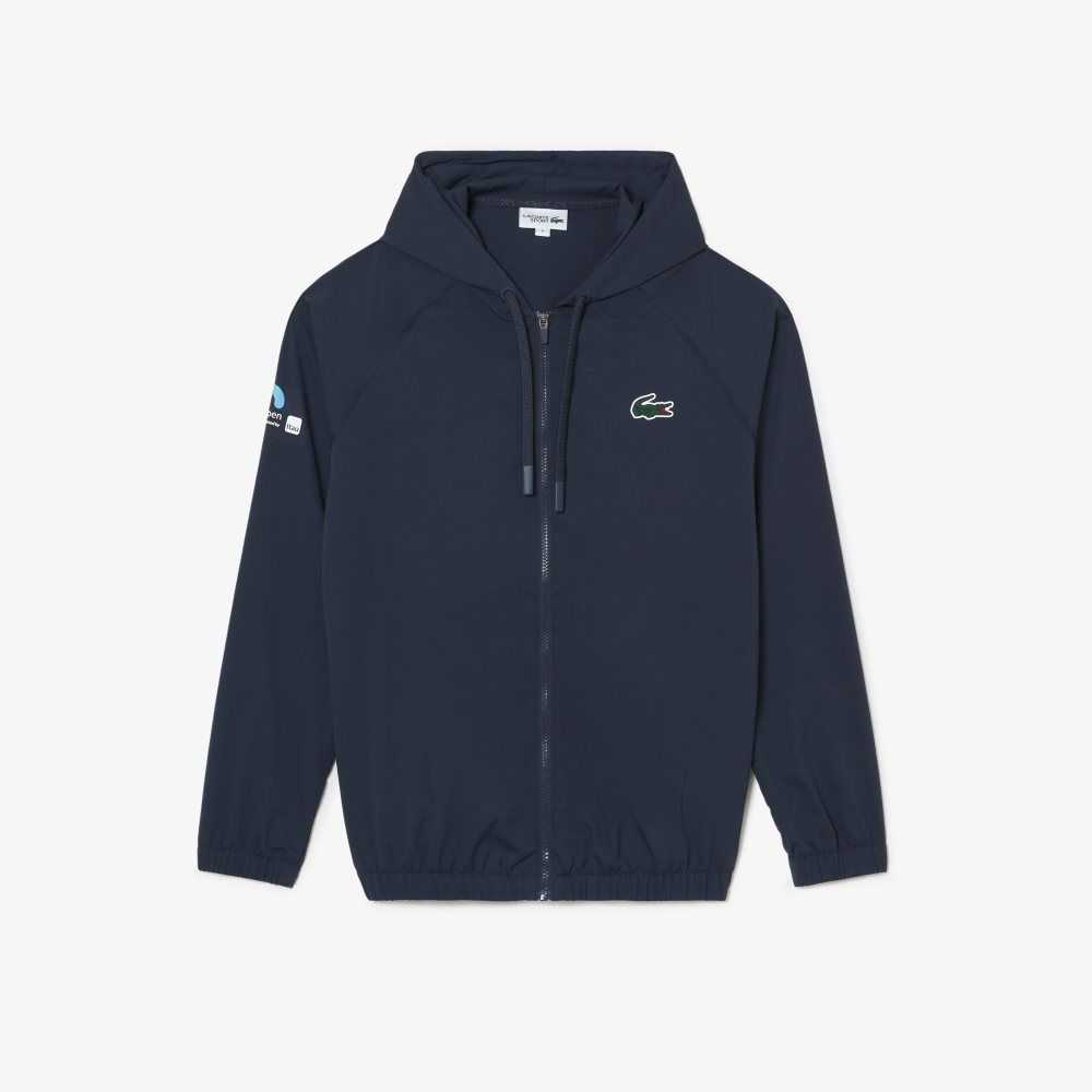 Blue Lacoste Sport Miami Open Edition Jacket | SWQEKT-163