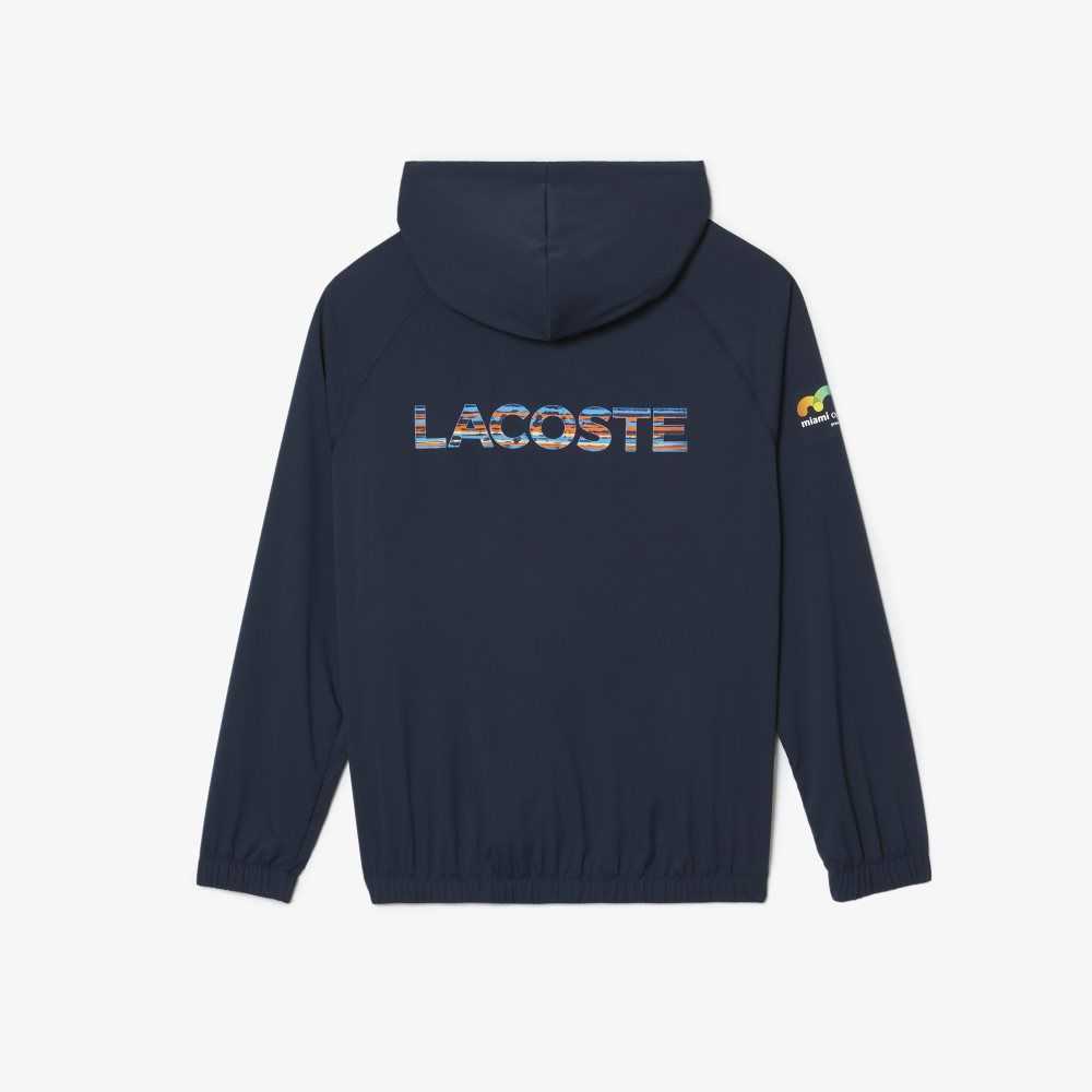 Blue Lacoste Sport Miami Open Edition Jacket | SWQEKT-163