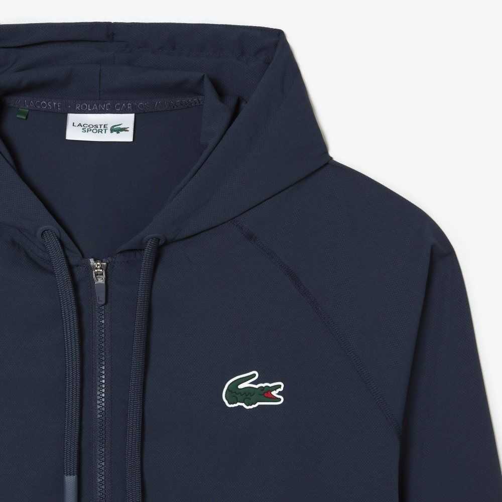 Blue Lacoste Sport Miami Open Edition Jacket | SWQEKT-163