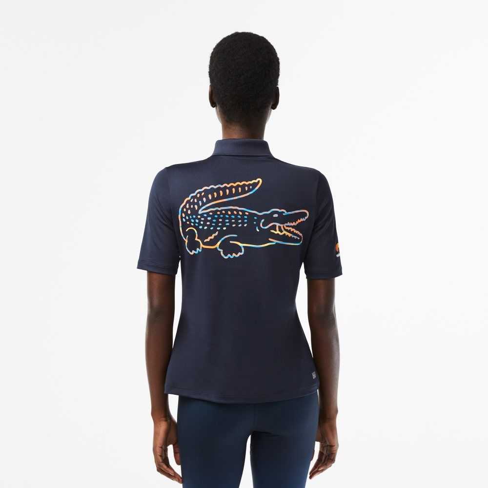 Blue Lacoste Sport Miami Open Edition Polo | WHGUPC-562