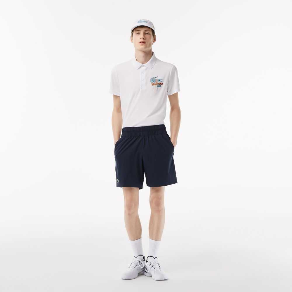 Blue Lacoste Sport Miami Open Edition Shorts | LERGJP-195