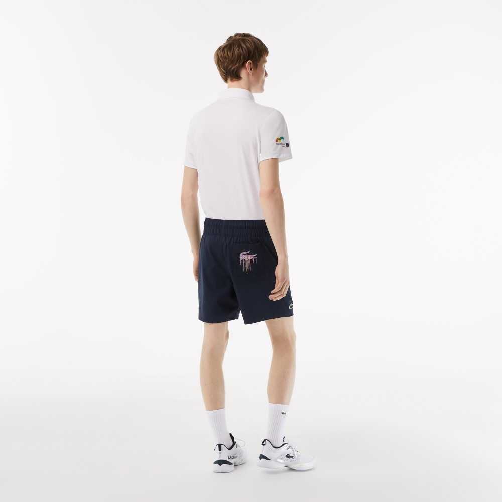 Blue Lacoste Sport Miami Open Edition Shorts | LERGJP-195