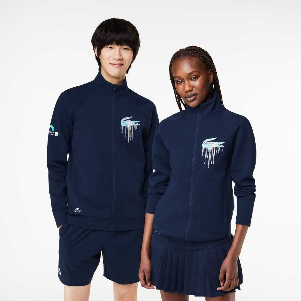 Blue Lacoste Sport Miami Open Edition Sweatshirt | ABCRNH-547