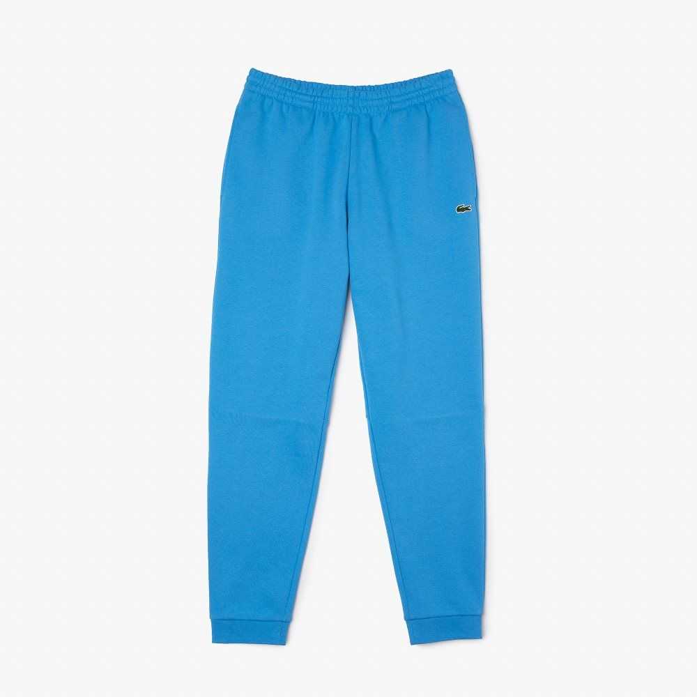 Blue Lacoste Tapered Fit Fleece Trackpants | CFNXUK-421