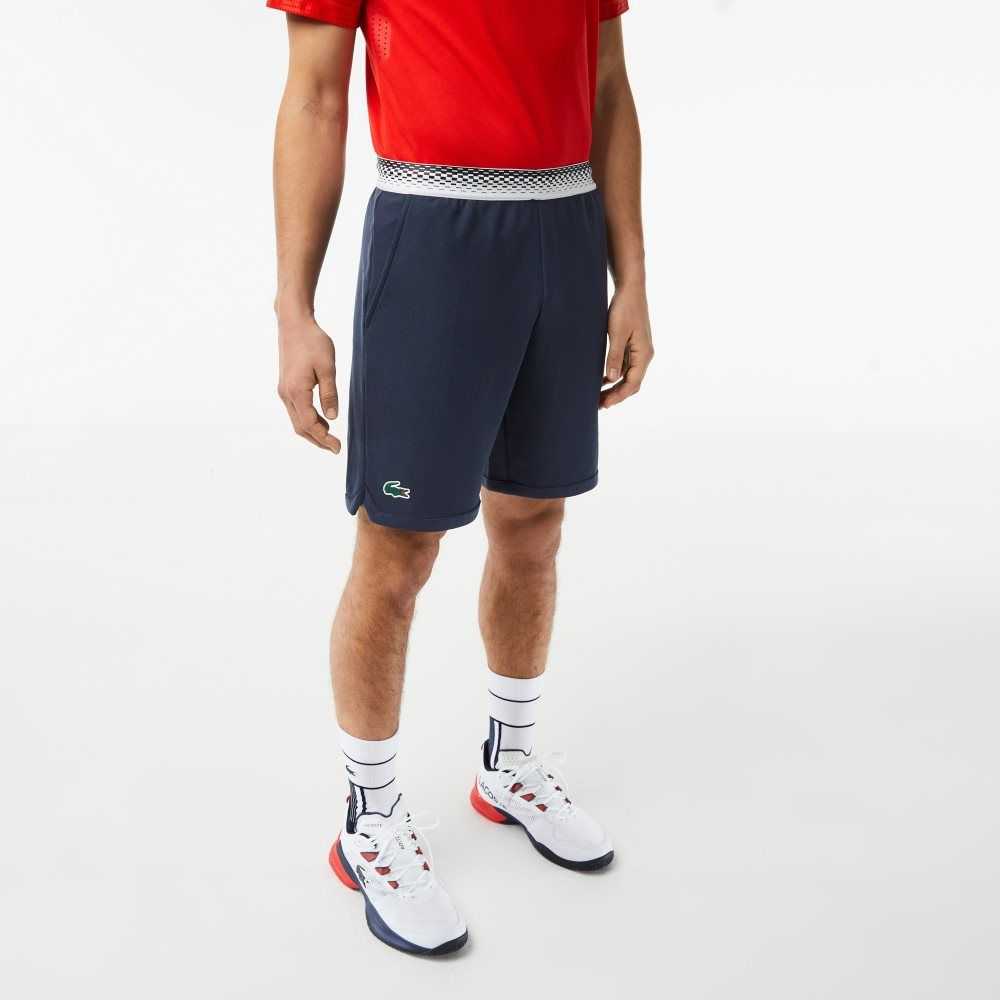 Blue Lacoste Tennis x Daniil Medvedev Mesh Shorts | FCTUAX-510