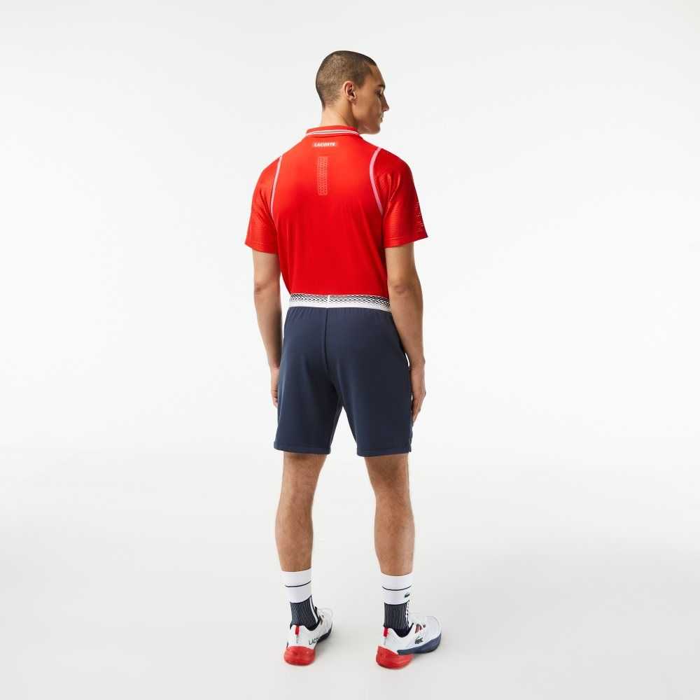 Blue Lacoste Tennis x Daniil Medvedev Mesh Shorts | FCTUAX-510