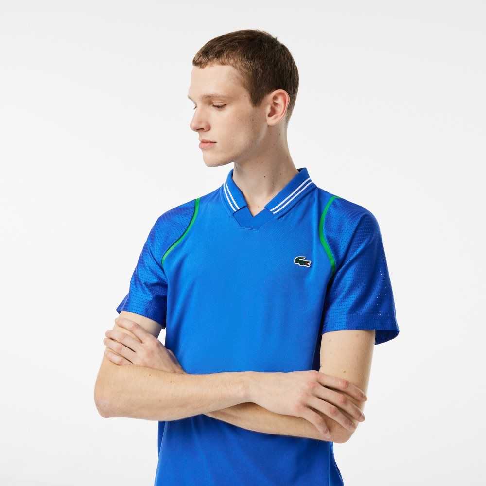 Blue Lacoste Tennis x Daniil Medvedev Polo | DVINAU-489