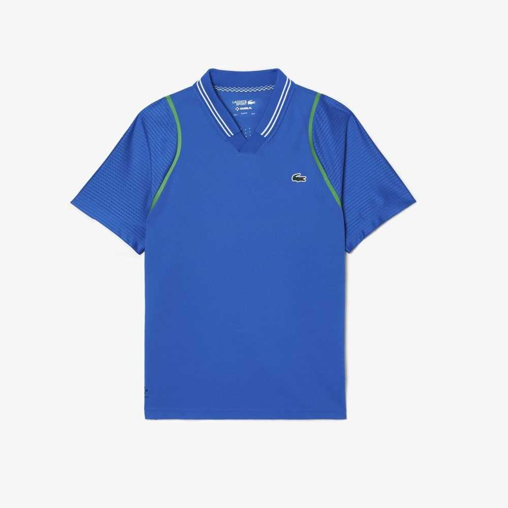 Blue Lacoste Tennis x Daniil Medvedev Polo | DVINAU-489