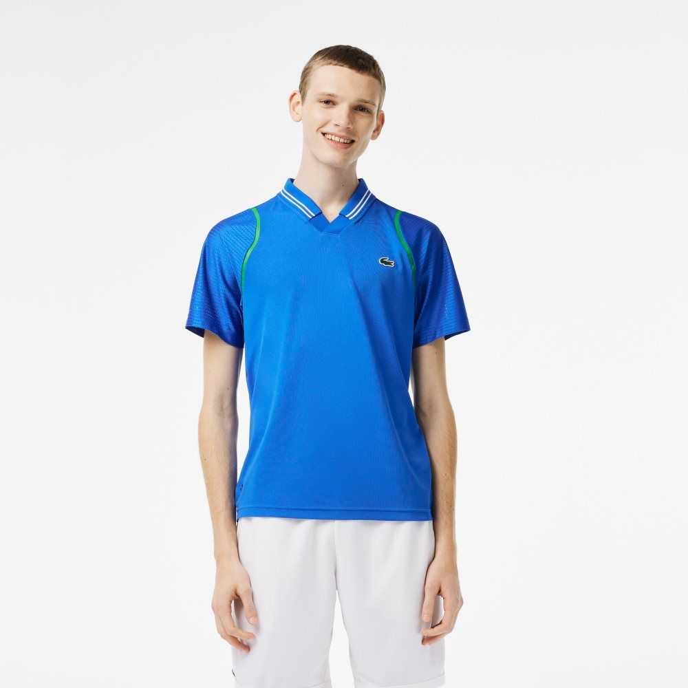 Blue Lacoste Tennis x Daniil Medvedev Polo | DVINAU-489