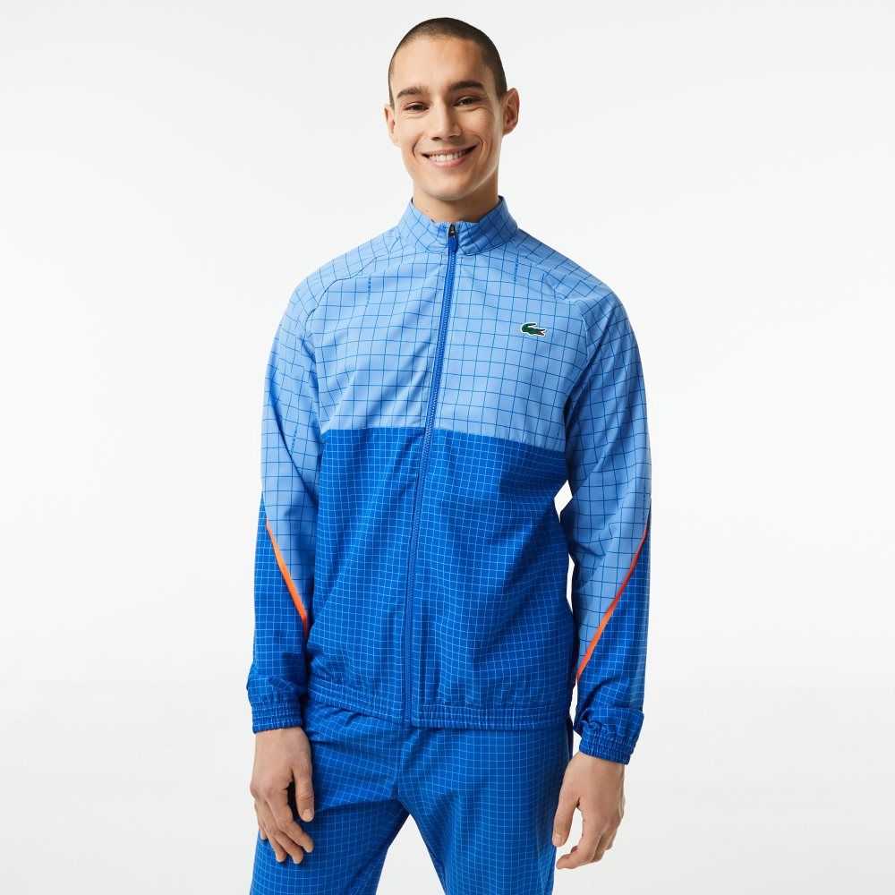 Blue Lacoste Tennis x Novak Djokovic Jogger Set | WLQIEG-987