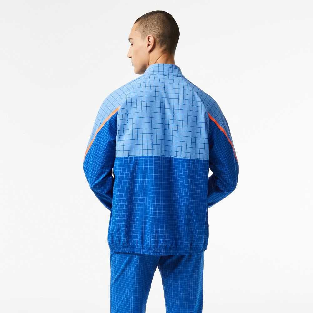 Blue Lacoste Tennis x Novak Djokovic Jogger Set | WLQIEG-987