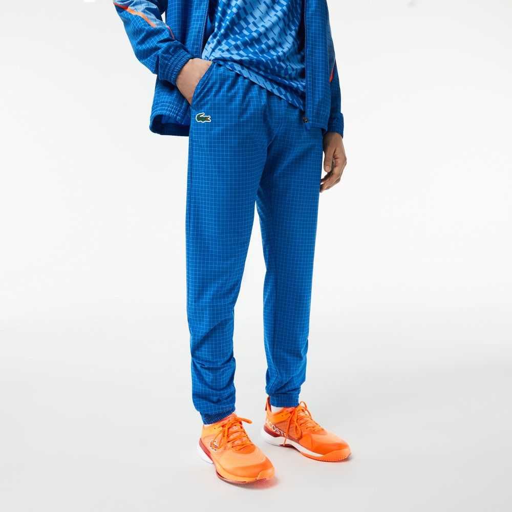 Blue Lacoste Tennis x Novak Djokovic Jogger Set | WLQIEG-987