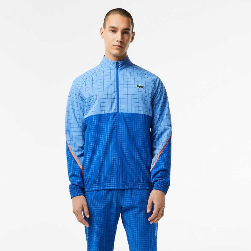 Blue Lacoste Tennis x Novak Djokovic Jogger Set | WLQIEG-987