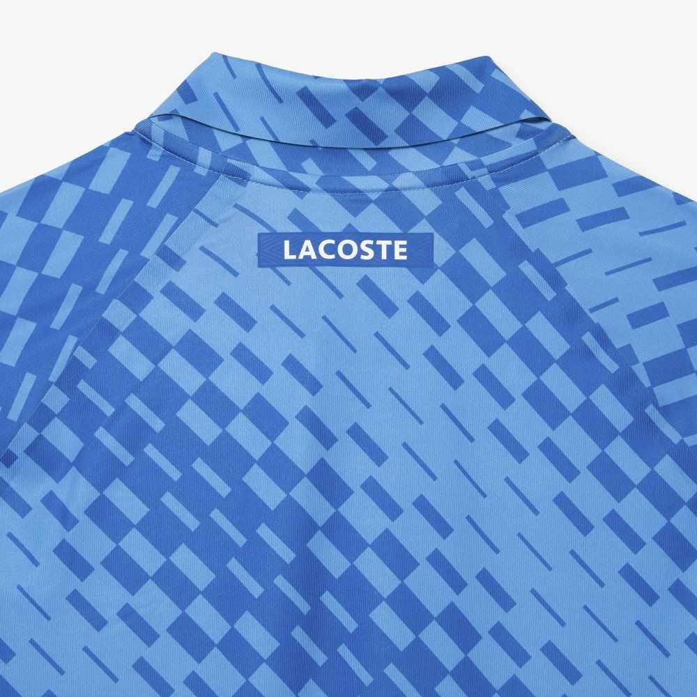 Blue Lacoste Tennis x Novak Djokovic Player Version Polo | SOZBGQ-136