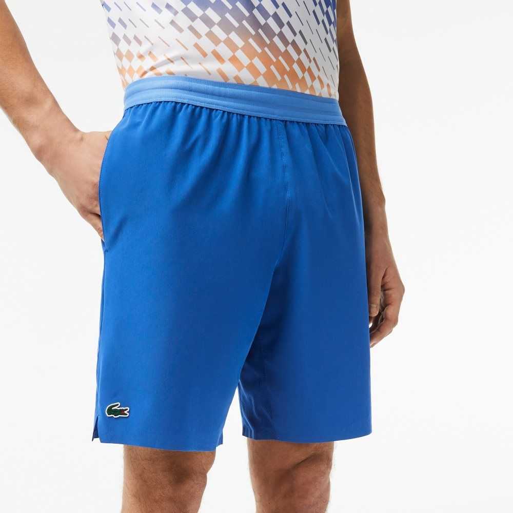 Blue Lacoste Tennis x Novak Djokovic Shorts | ZWYXDJ-347