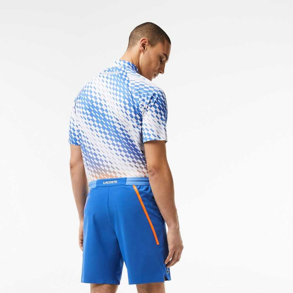 Blue Lacoste Tennis x Novak Djokovic Shorts | ZWYXDJ-347