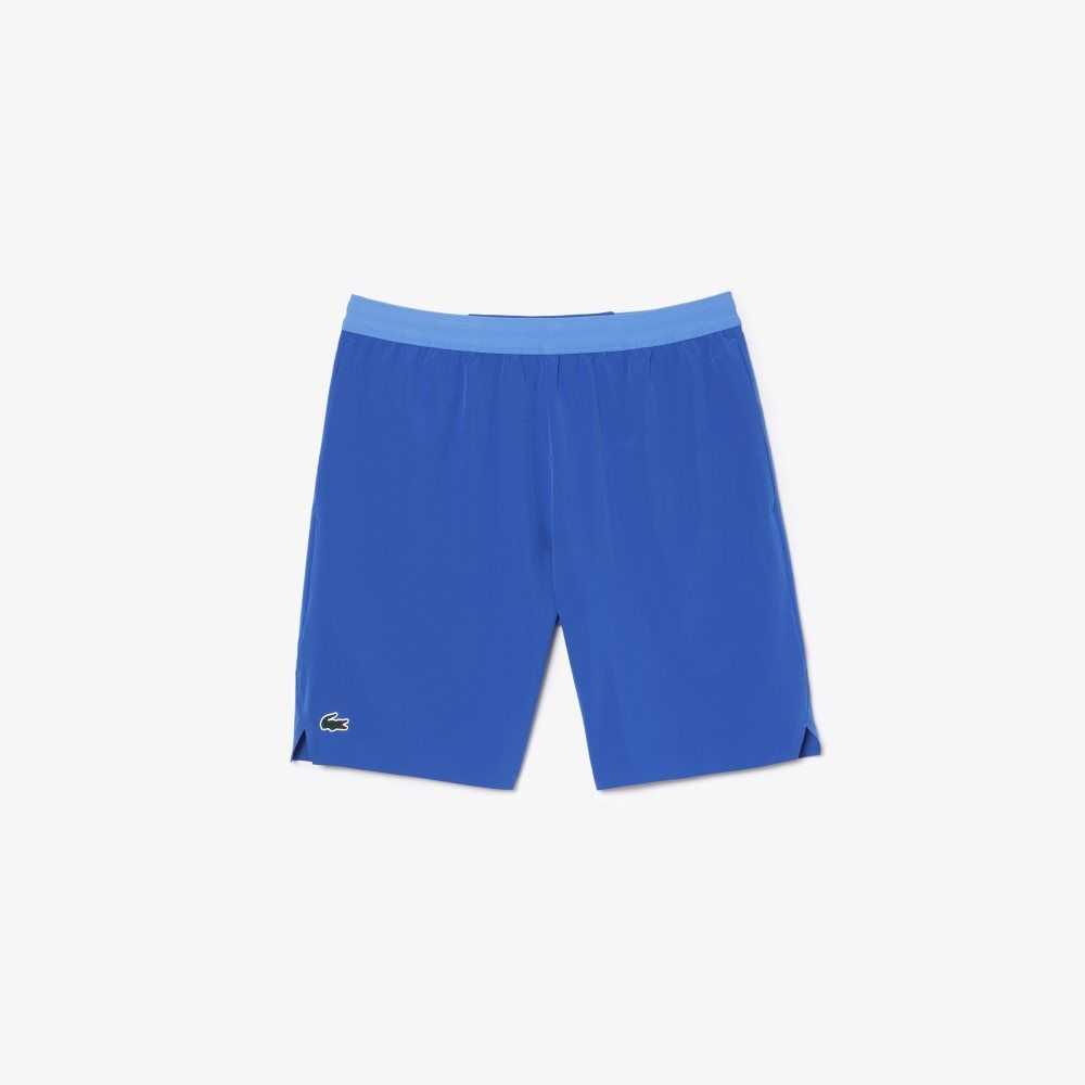 Blue Lacoste Tennis x Novak Djokovic Shorts | ZWYXDJ-347