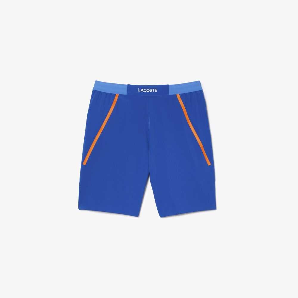 Blue Lacoste Tennis x Novak Djokovic Shorts | ZWYXDJ-347