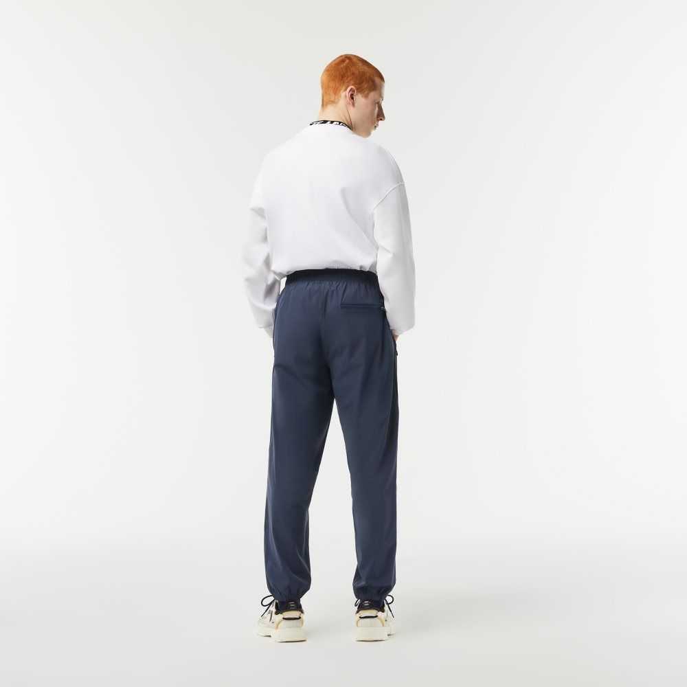 Blue Lacoste Waterproof Stretch Track Pants | VCJPDK-614