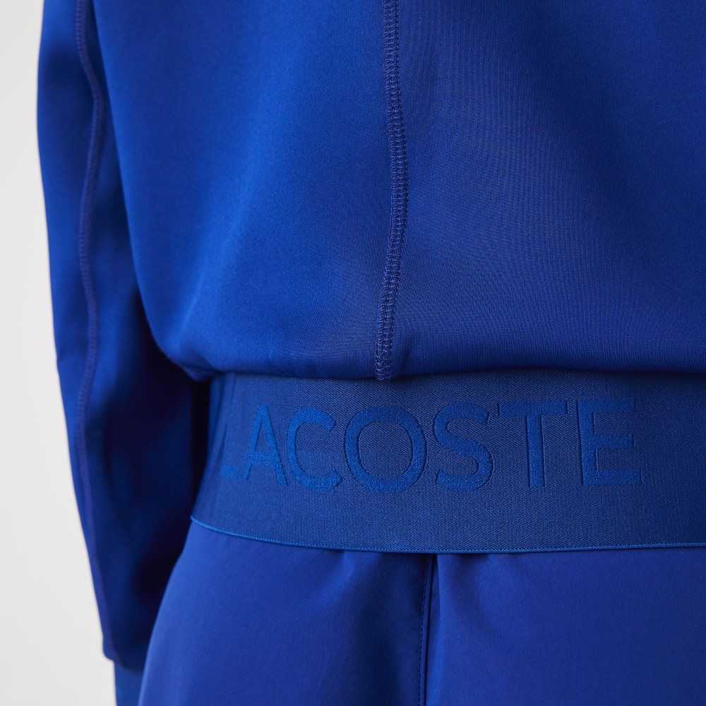 Blue Lacoste Zip-Up Teddy Jacket | CUYABD-849