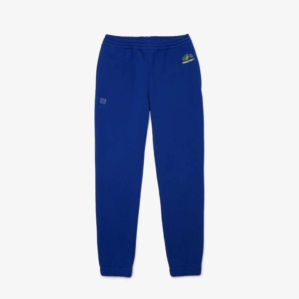 Blue Lacoste x Minecraft Organic Cotton Fleece Jogging Pants | DAQLIF-794