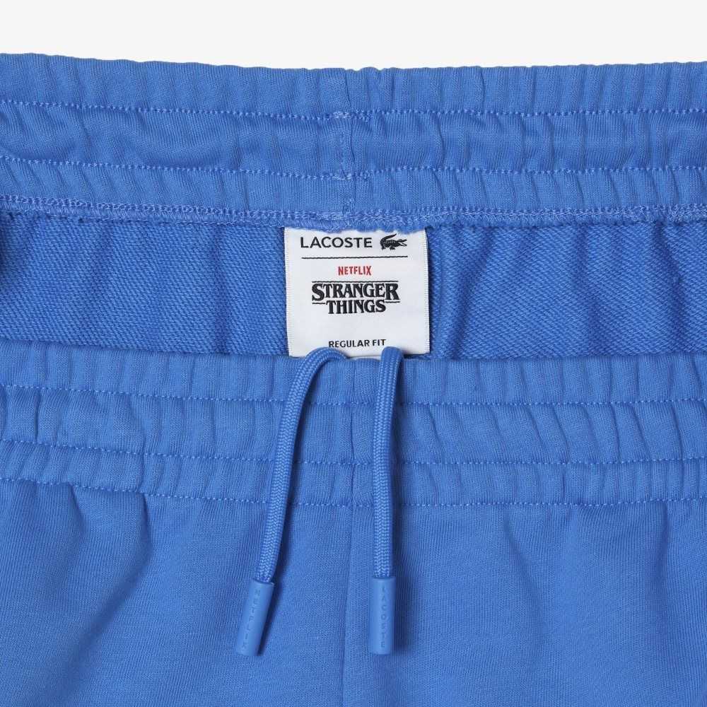 Blue Lacoste x Netflix Croc Print Track Pants | CFXUGQ-971