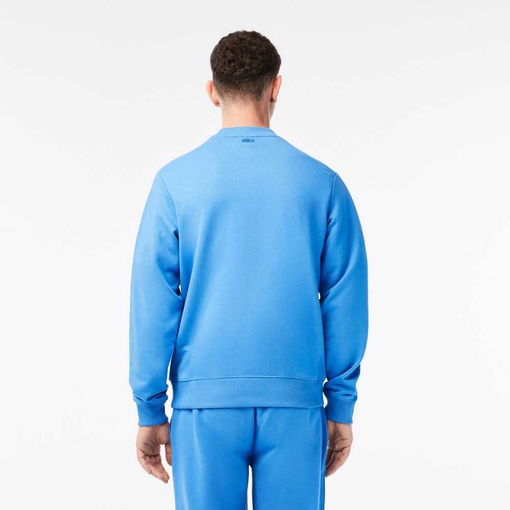 Blue Lacoste x Netflix Organic Cotton Fleece Print Sweatshirt | JCLRQB-679