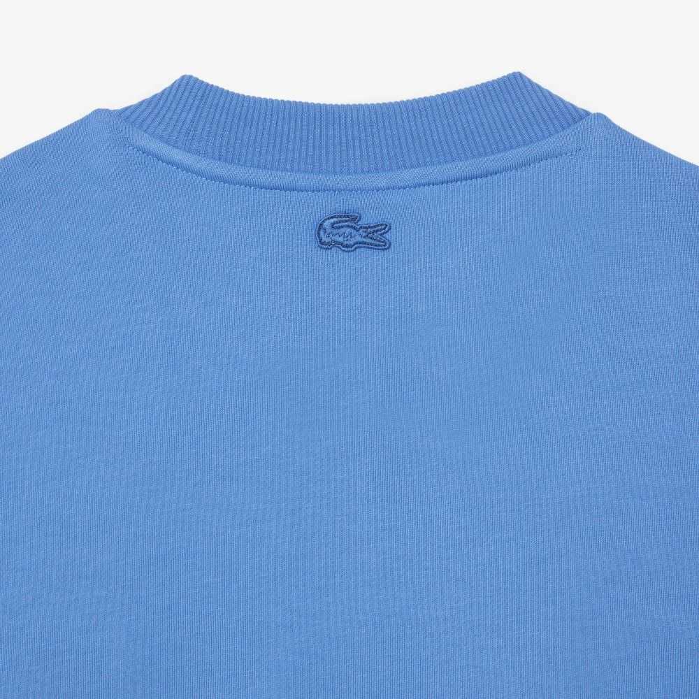 Blue Lacoste x Netflix Organic Cotton Fleece Print Sweatshirt | JCLRQB-679