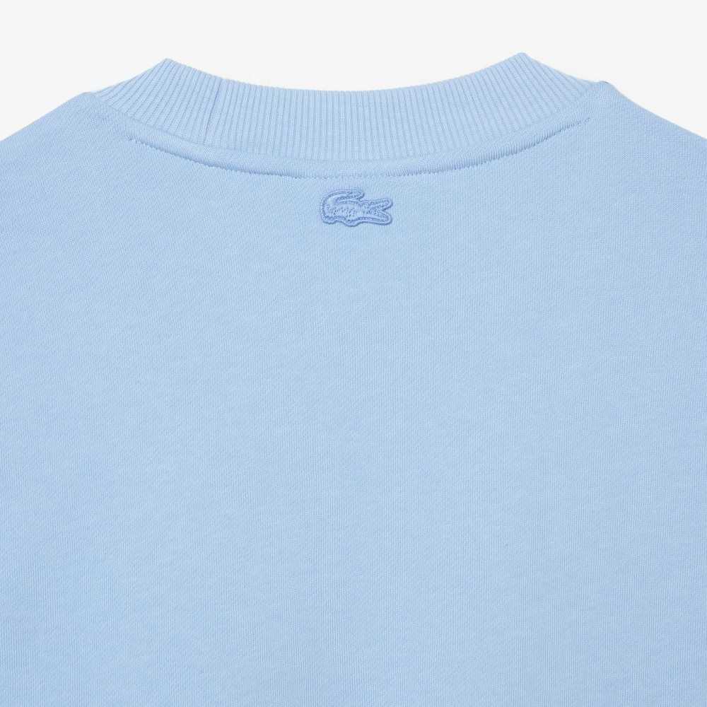 Blue Lacoste x Netflix Organic Cotton Fleece Print Sweatshirt | WNCIPS-862