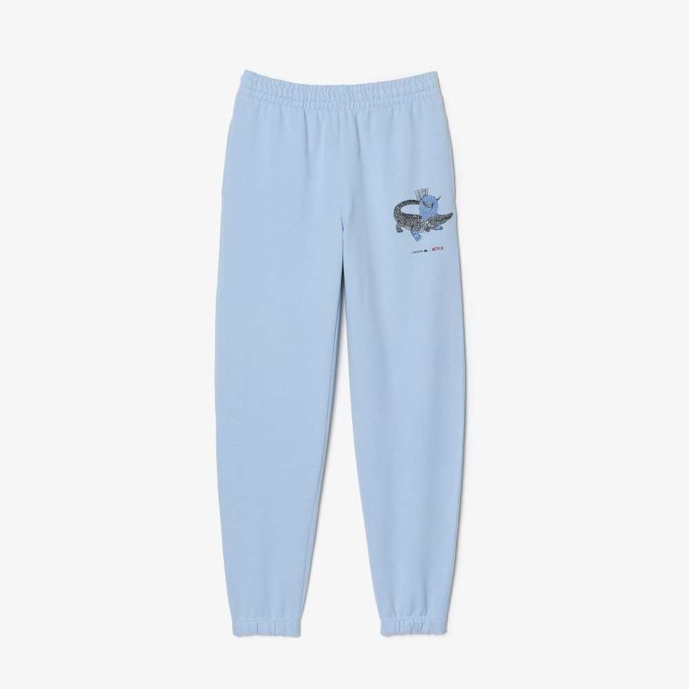 Blue Lacoste x Netflix Super Soft Track Pants | CMEKGH-830