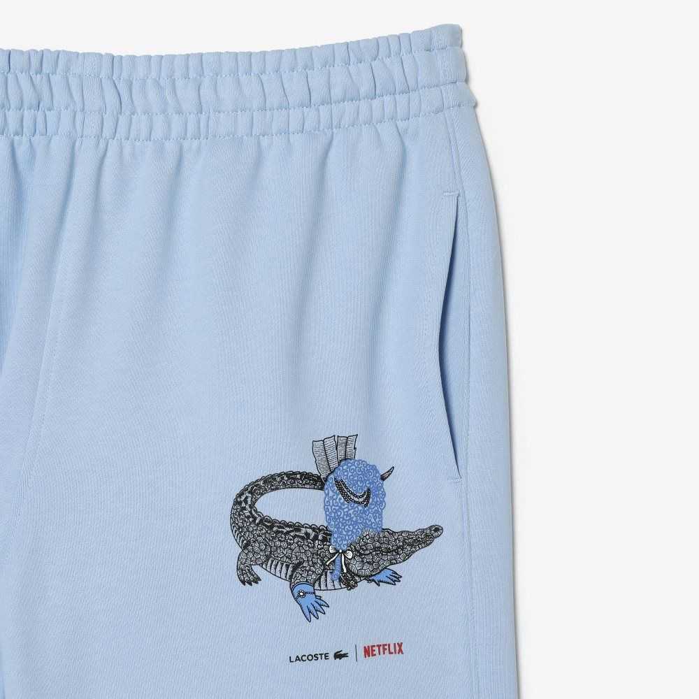 Blue Lacoste x Netflix Super Soft Track Pants | CMEKGH-830