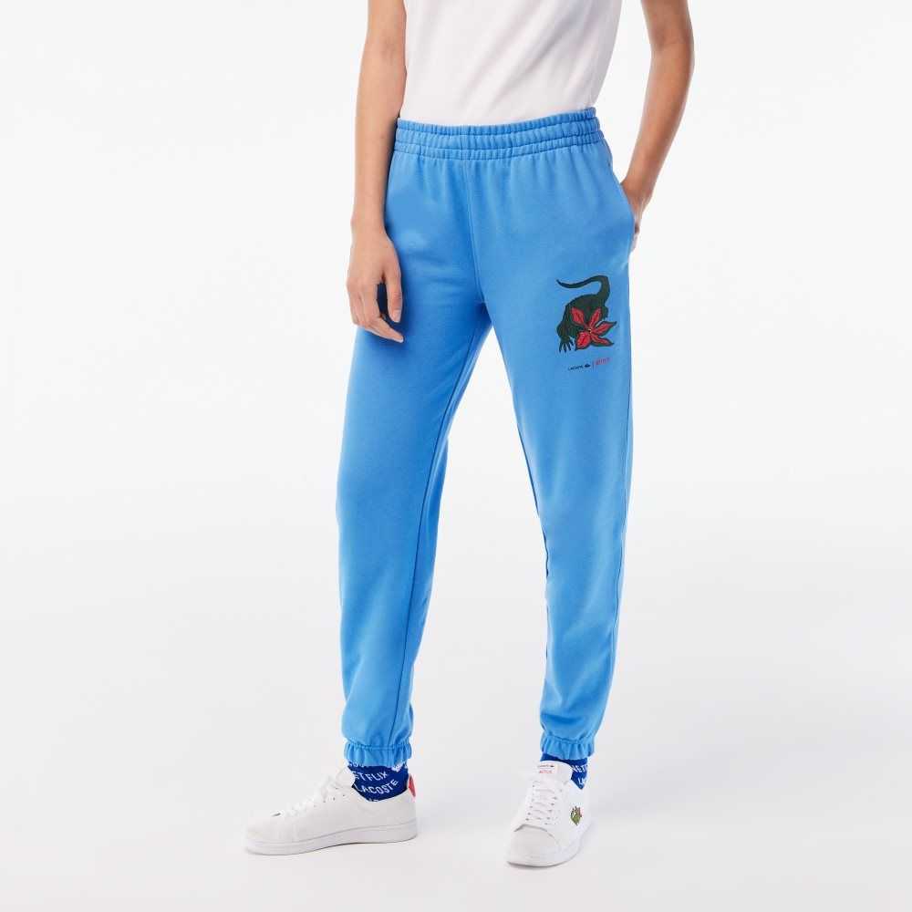 Blue Lacoste x Netflix Super Soft Track Pants | HPWCTM-694