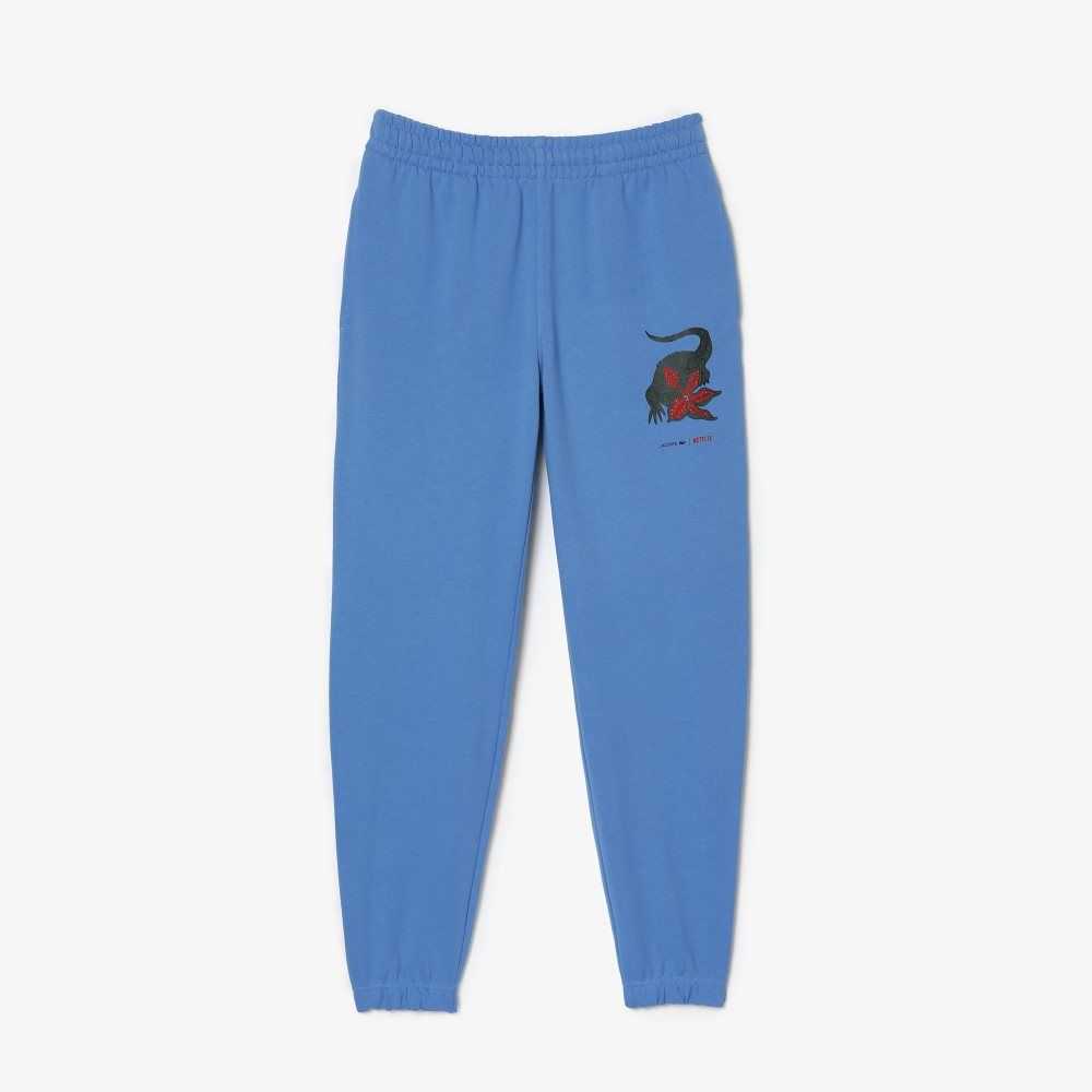 Blue Lacoste x Netflix Super Soft Track Pants | HPWCTM-694