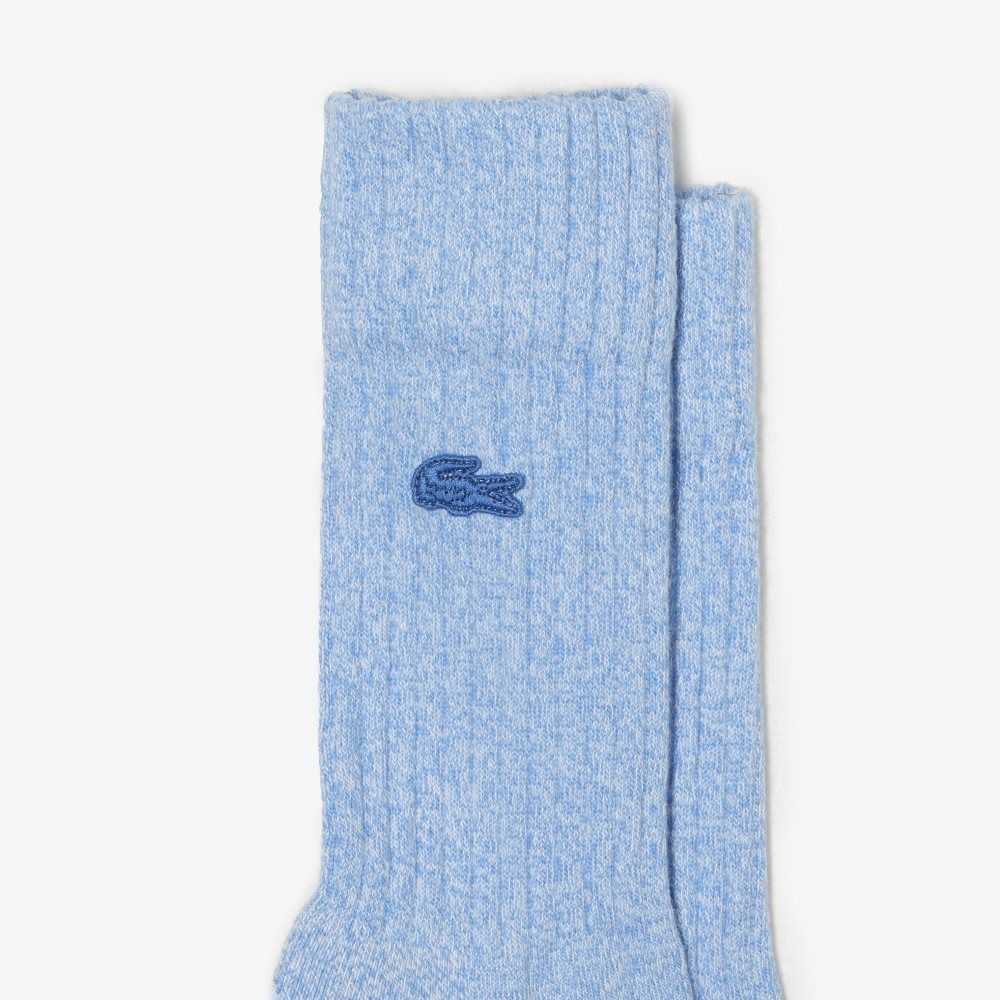 Blue / Pink / Yellow Lacoste 3-Pack Organic Cotton Socks | XQPERA-427