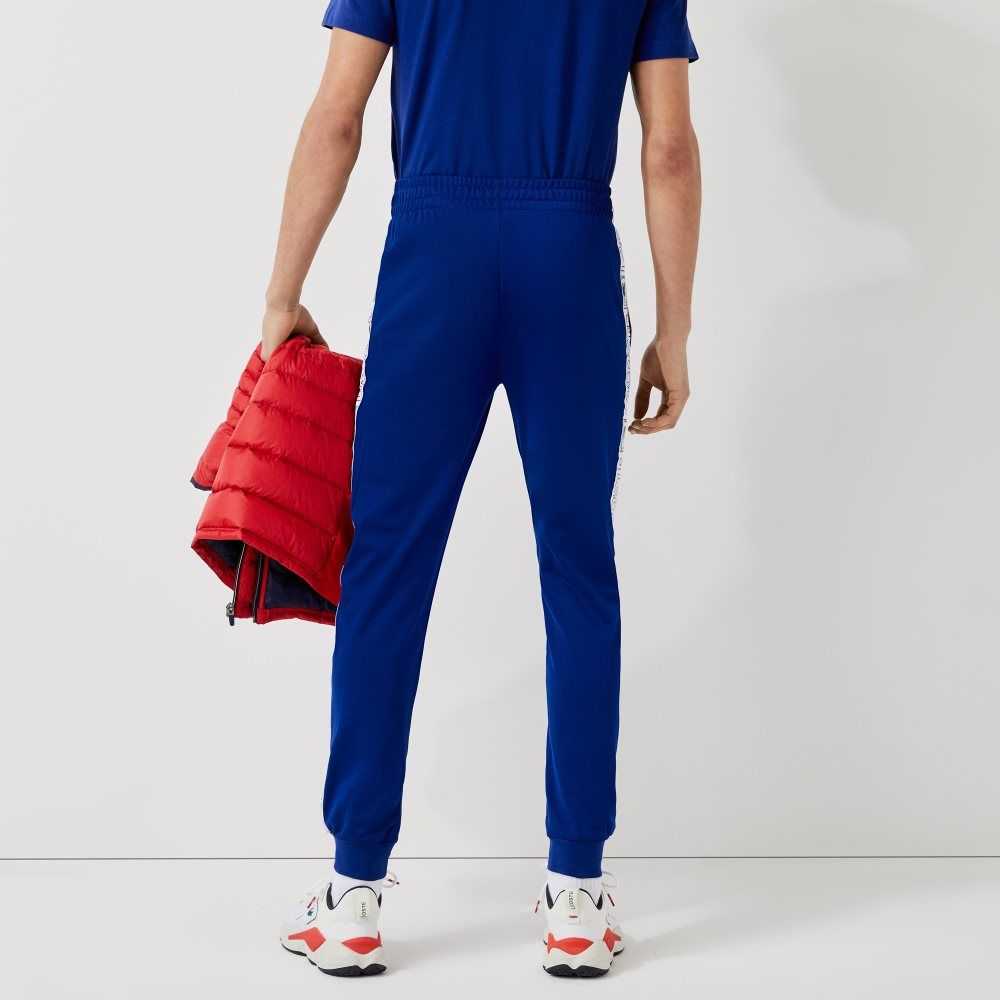 Blue / Red / White Lacoste SPORT Branded Bands Tracksuit Pants | BHGKSP-816