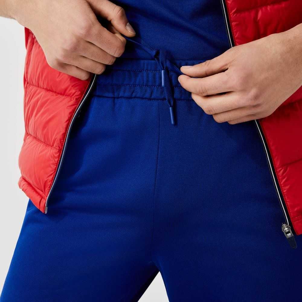 Blue / Red / White Lacoste SPORT Branded Bands Tracksuit Pants | BHGKSP-816