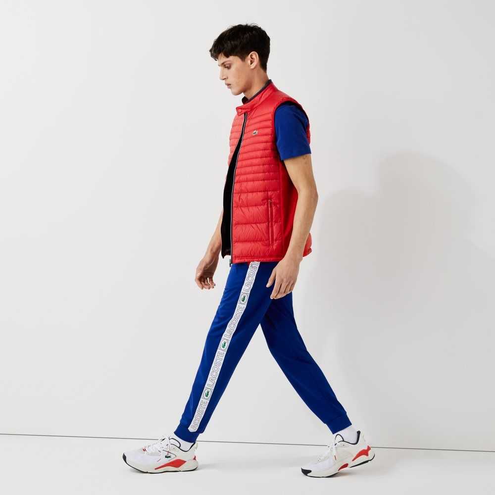 Blue / Red / White Lacoste SPORT Branded Bands Tracksuit Pants | BHGKSP-816