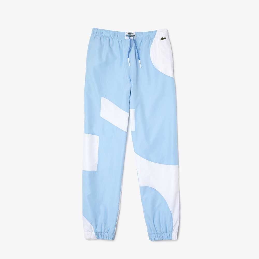 Blue / White Lacoste Heritage Graphic Track Pants | BRIPTO-279