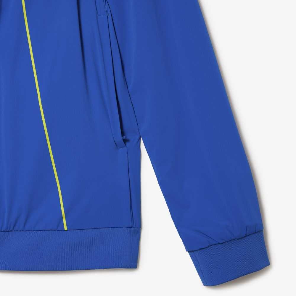 Blue / Yellow Lacoste SPORT x Novak Djokovic Ceremony Jacket | BPNOJT-485