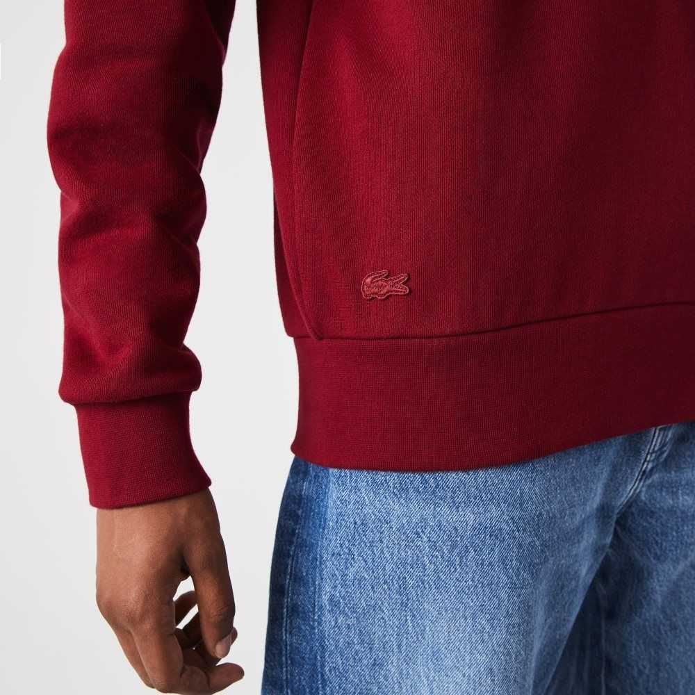 Bordeaux Lacoste Made In France Organic Cotton Fleece Sweatshirt | IPAVMW-905