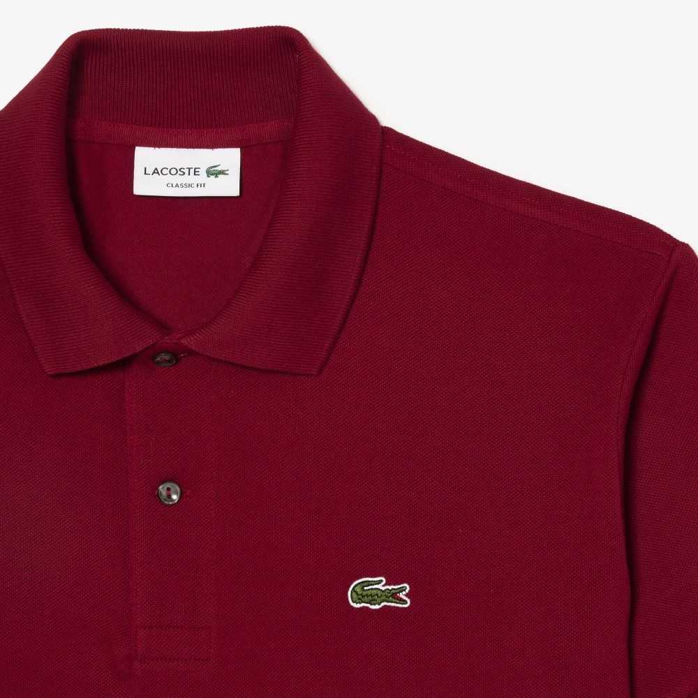 Bordeaux Lacoste Original L.12.12 petit pique cotton Polo | LWPQBZ-732