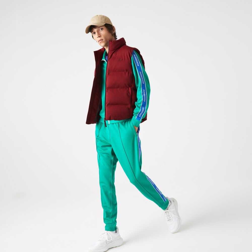 Bordeaux Lacoste Stowable Hood Vest | KMTBIQ-234