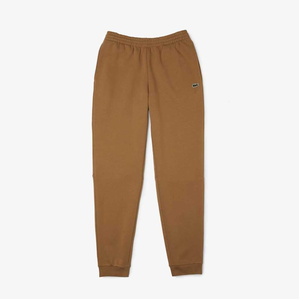 Brown Lacoste Tapered Fit Fleece Trackpants | LOSDQX-138