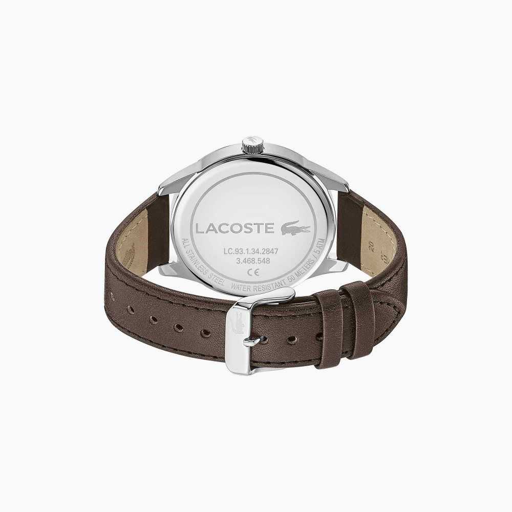 Brown Lacoste Vienna 3 Hands Watch | HBACMP-814